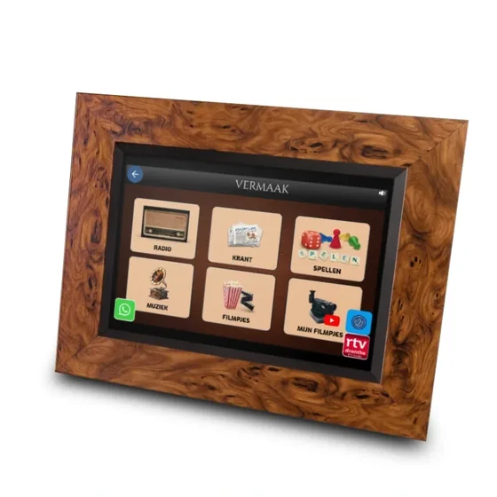 Menu de divertissement Memory Lane avec videos locales, radio, podcasts et jeux